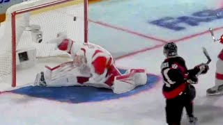 Tim Stützle with a sweet gaming winning goal VS the Red Wings in Sweden 2023-11-16
