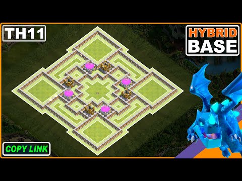 Clash of Clans BEST TH11 Trophy/Farming Base 2024!