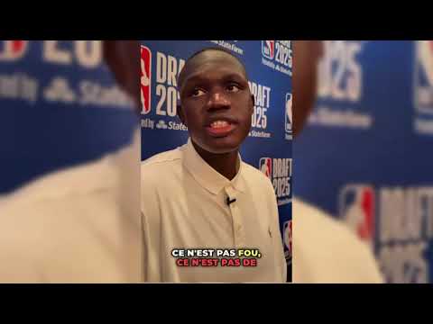 Khaman Maluach, la veille de la  NBA: “C’est une bénédiction d’être ici, d’être assis là”