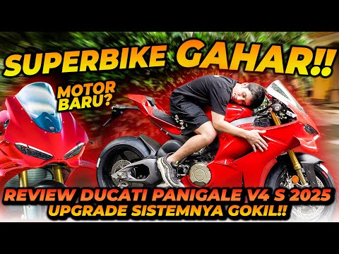 REVIEW MOTOR BARU DUCATI PANIGALE V4S 2025 ! TENAGANYA SANGAT BUAS ! FITUR LENGKAP SERBA ELECTRONIC