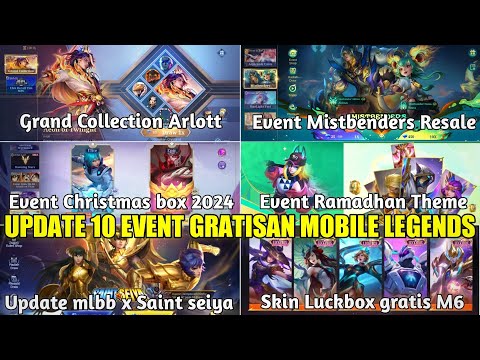 UPDATE 10 JADWAL RILIS EVENT GRATISAN MLBB! EVENT MISTBENDERS, CHRISMAS BOX, SKIN LUCKYBOX GRATIS