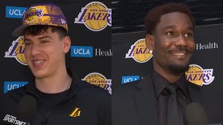 Jake Laravia & Deandre Ayton on joining with the Lakers | Interviews x Highlights