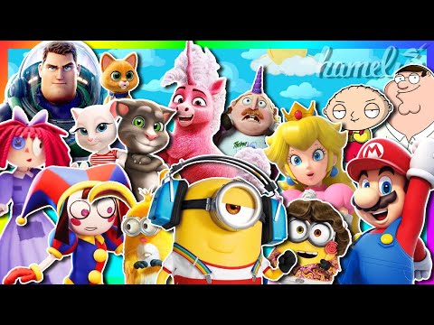 Coffin Dance MEGAMIX 193 - Minions & Talking Tom & Mario & Family Guy & Lightyear & Pomni & Thelma