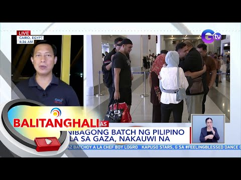 Panibagong Batch Ng Pilipino Mula Sa Gaza Nakauwi Na Videos GMA