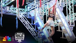 Rookie Ninja Beats a Legend and Her Roommate | American Ninja Warrior | NBC