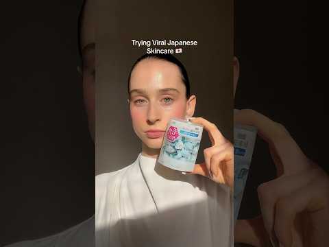Trying viral Japanese Skincare 💦🌸✨ #shorts #skincare #japanese