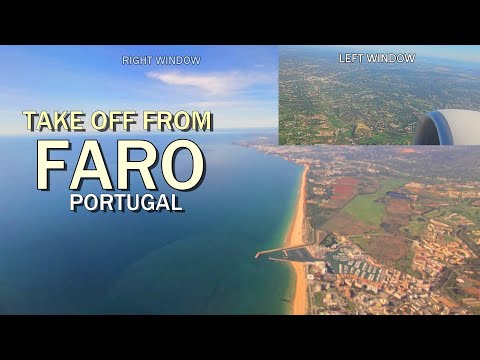 FARO TAKE OFF -  LEFT & RIGHT WINDOW VIEW 2024 4K