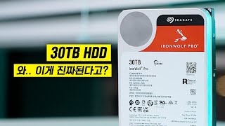 세계 최초! 이젠 하드가 30TB 입니다 ㄷㄷㄷㄷ | Seagate IronWolf Pro 30TB