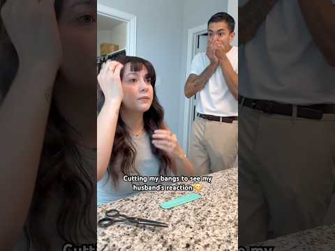 His face every time I cut it! 😭🤣 #funny #couple #shorts