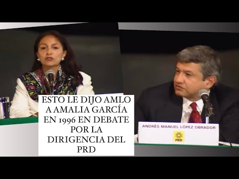 ESTO LE DIJO AMLO A AMALIA GARCÍA EN 1996 EN DEBATE POR LA DIRIGENCIA DEL PRD‼️