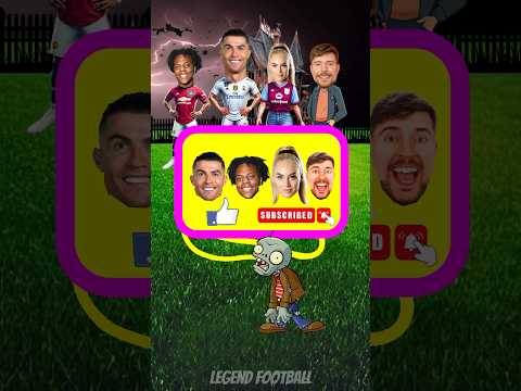 Who will the zombie catch? 🧟‍♂️🎯ronaldo messi mr beast