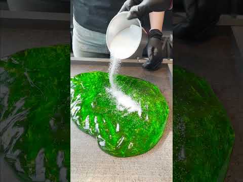 Easy Green Apple Candy 🍏 #asmr #satisfying #candy