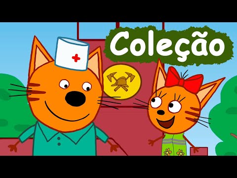 Kid-E-Cats em Portugues | Coleção dos episódios | Desenhos para crianças