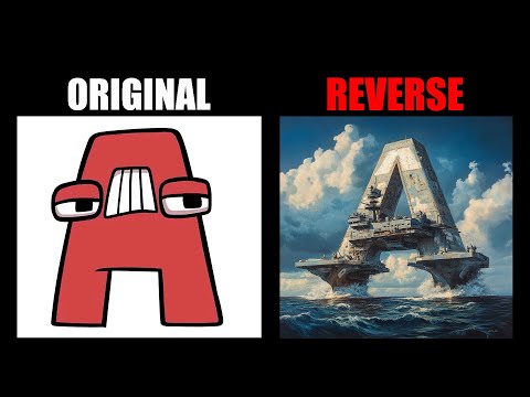 Revese Alphabet Lore But in Battleship (A-Z..) | Alphabet Lore Meme Animation - TDC Lore