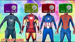 TV man jail superhero team || LTT Nerf Guns #funny