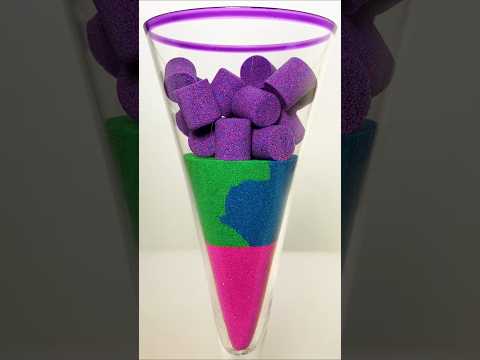 Very Satisfying and Relaxing, Kinetic Sand ASMR, Drop and squish