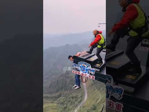 Bungee Jumping With Rope In Beautiful Place:Asmr Bungee Jumping#travel#funny