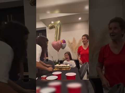 Her birthday party didn’t go as planned. #shortsvideo