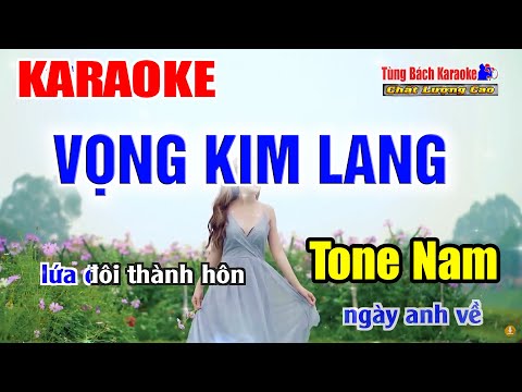 Vọng Kim Lang || Karaoke Beat Chuẩn (Tông Nam)  Nhạc Sống Tùng Bách