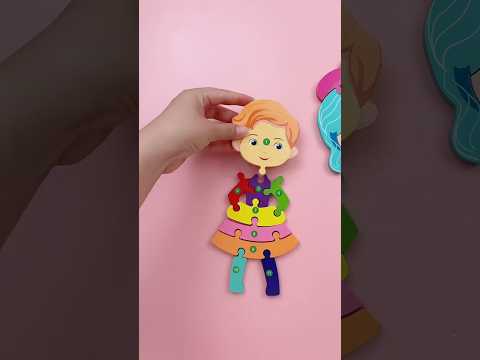 Ghép tranh gỗ 3D theo nghề nghiệp công viêc #diy #ghephinh #tranhgo #funny #shortsviral