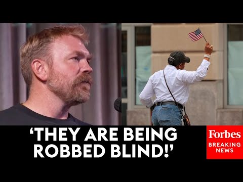 YouTube video thumbnail: 'Everybody Knows They're Being Robbed': Maine Senate Candidate Goes Off On U.S. Economy