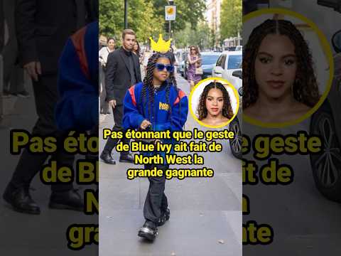 Pas étonnant que le geste de Blue Ivy ait fait de North West la grande gagnante.#celebrity #Blue Ivy