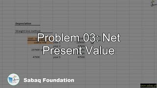 Problem 03: Net Present Value