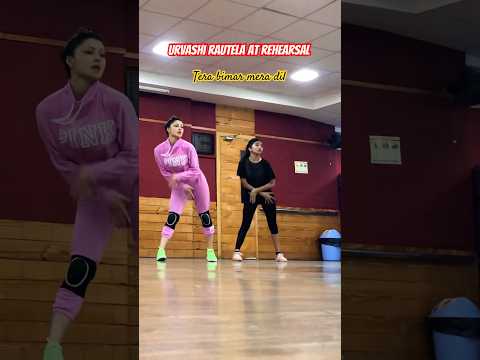Urvashi rautela dance ||rehearsals ? || tera bimar mera dil || pagalpanti movie