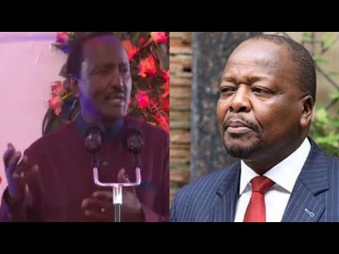 "MUTAHI KAGWE AMEPEWA KAZI YA KUCHANJA MBUZI,LAKINIA ASITULETE!" KALONZO'S MESSAGE TO MUTAHI KAGWE