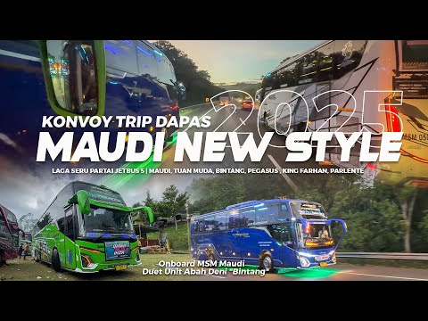 [ NAIK MAUDI ERA BARU TETAP SERU ! ] KONVOY SERU PARTAI JETBUS 5 X BINTANG ! - Trip Darajat Pass 1