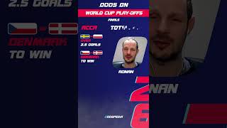 Ronan's FIFA World Cup UEFA & INT Qualifiers finals BEST BETS 🤑 Football Betting Tips