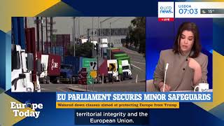 YouTube video thumbnail: EU Parliament Strikes Deal to Finalise Trade Pact With the US, What's in it?