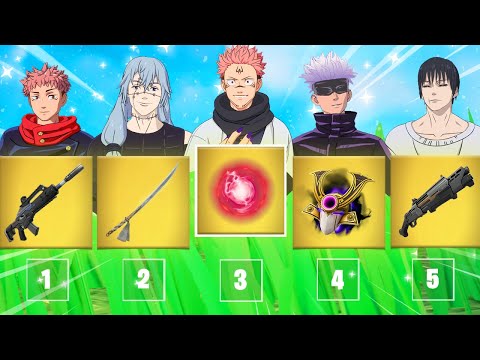 The NEW *RANDOM* JUJUTSU KAISEN Challenge in Fortnite