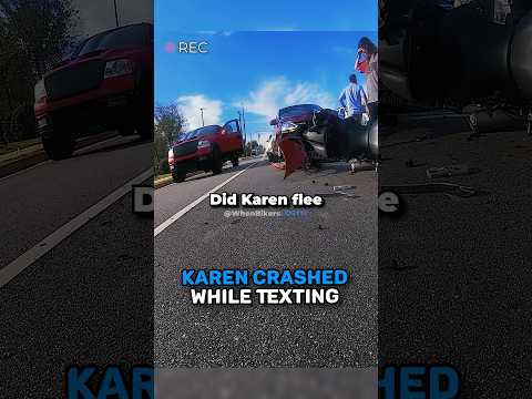 Karen HITS Biker While Texting! 🤬 @savagedawg1239