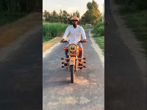 Wooden bullet bike लकड़ी से बना डाली Bullet #shorts