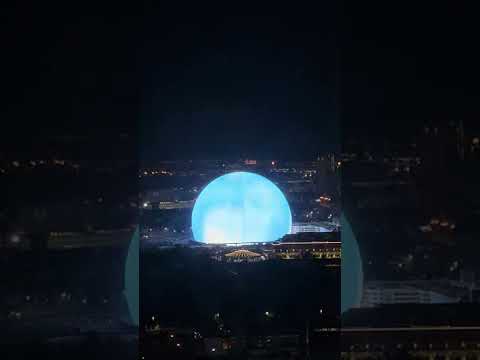 #The Sphere From Above! Las Vegas Dazzled By THIS!
