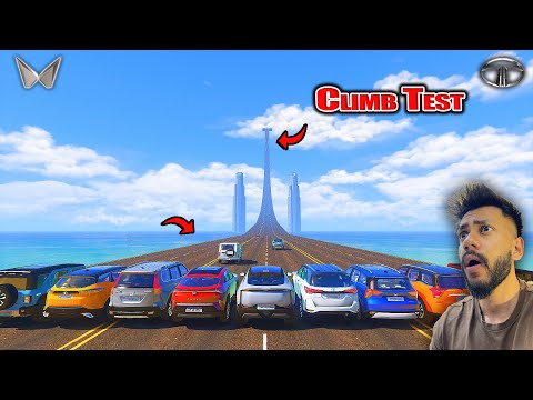 GTA 5 Which Indian Car WillClimb This Straight 90° Track |ABHISHEKKZ GAMING