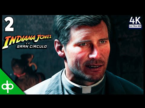 INDIANA JONES Y EL GRAN CIRCULO El Vaticano Gameplay Español Latino Parte 2 (4K 60FPS)