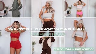 WINTER LOUNGEWEAR HAUL❄️☁️ | Fashion Nova 2025