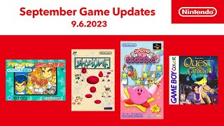 Game Boy, SNES, and NES - Nintendo Switch Online add Kirby\'s Star Stacker, Quest for Camelot, Downtown Nekketsu March, and Joy M