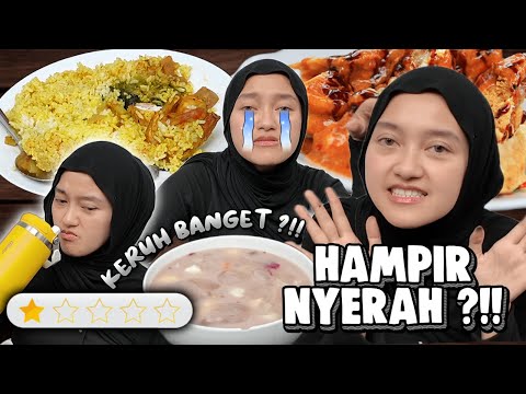 MAKANAN OJEK ONLINE RATING TERENDAH !! KOK GINI BANGET SIH BANG😭😭...
