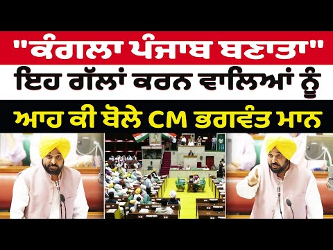 ਵਿਧਾਨ ਸਭਾ 'ਚ CM Bhagwant Mann ਦਾ ਭਾਸ਼ਣ - ਕੰਗਲਾ ਪੰਜਾਬ ਦੀਆਂ ਗੱਲਾਂ 'ਤੇ ਠੋਕਵਾਂ ਜਵਾਬ | Prime Asia India