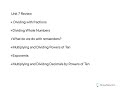 Understanding Powers of Ten and Fractions