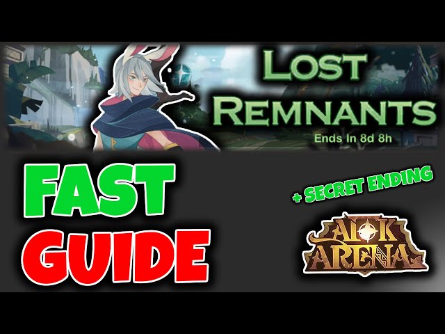 LOST REMNANTS - New Voyage of Wonders Walkthrough [AFK ARENA]