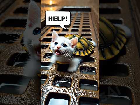 When Evil Grandma Flushed Turtle Kitten (Part 2) #shorts