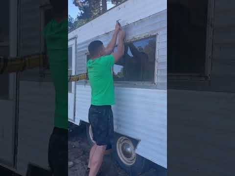 Part 1 of the 1970 Ideal Travel Trailer Renovation! #rvrenovation #diy #vintage