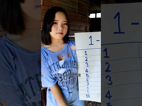 สอนนับเลขภาษาม้ง!!#เด็กน้อยน่ารัก #เด็กดอยไม่รู้