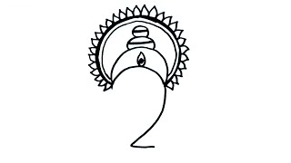 Maa durga drawing | durga davi drawing with number 2 | Chitra