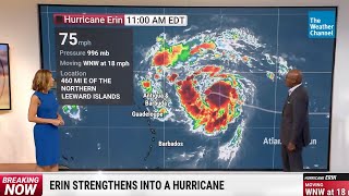 BREAKING: Erin Becomes First Hurricane Of The 2025 Atlantic Season | The Weather Channel