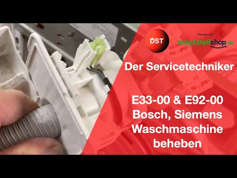 Aquastop tauschen - Fehler E33-00 E92-00 Bosch Siemens Waschmaschine